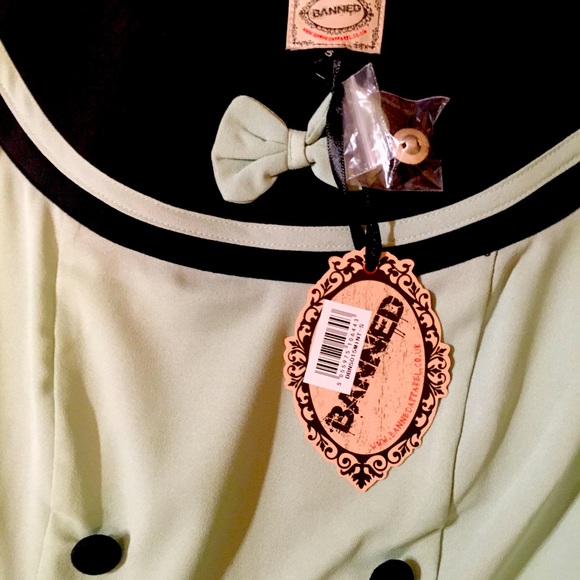 Vintage Repro 1940s 1950s Repro Pinup Dress - Picture 4 of 4